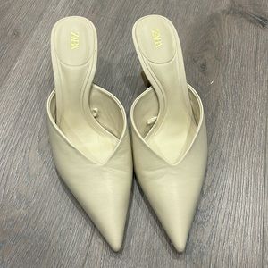 Zara leather mules